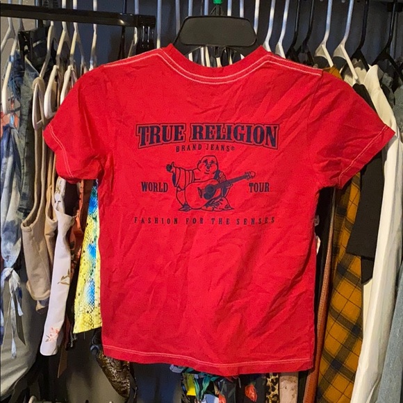 True Religion Other - Great condition red and blue True Religion shirt